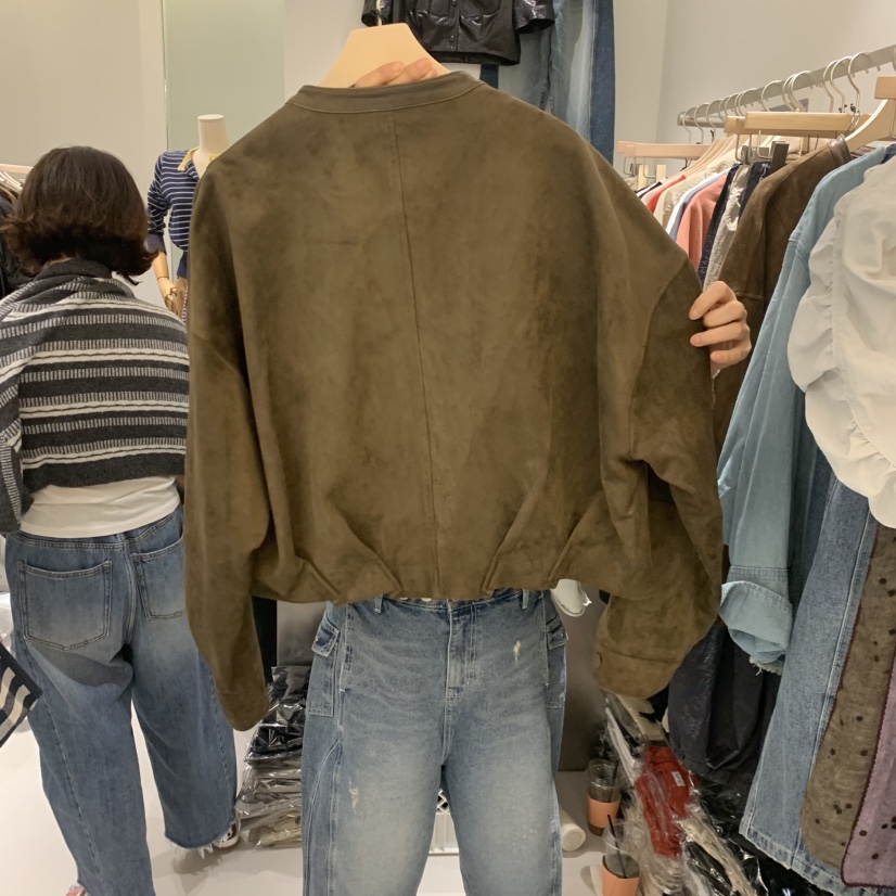 HILL TOE韓國代購女裝新款時尚熱賣真品人氣休閑夾克麂皮HILL TOE夾克