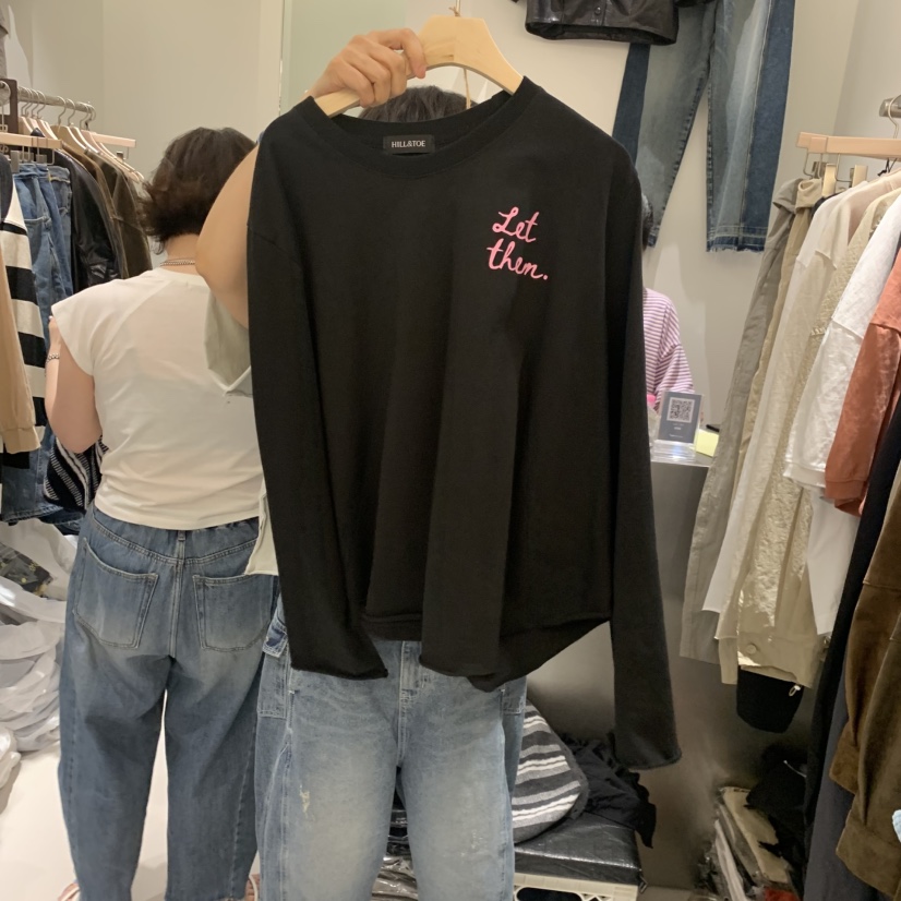 HILL TOE東大門代購女士新品時尚人氣休閑推薦熱賣長袖T恤HILL TOE長袖T恤圖色3