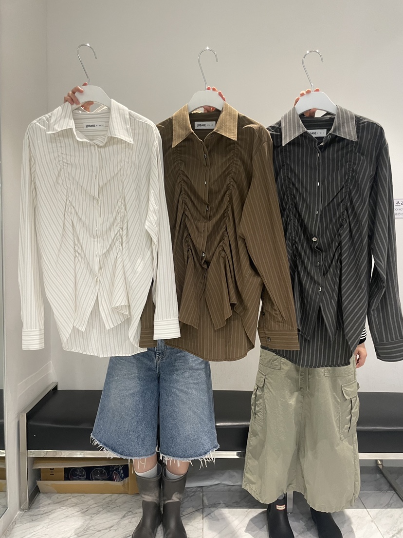 URBANE cloth韓國直郵女士新品人氣推薦休閑熱賣襯衫蕾絲衫URBANE cloth襯衫/蕾絲衫