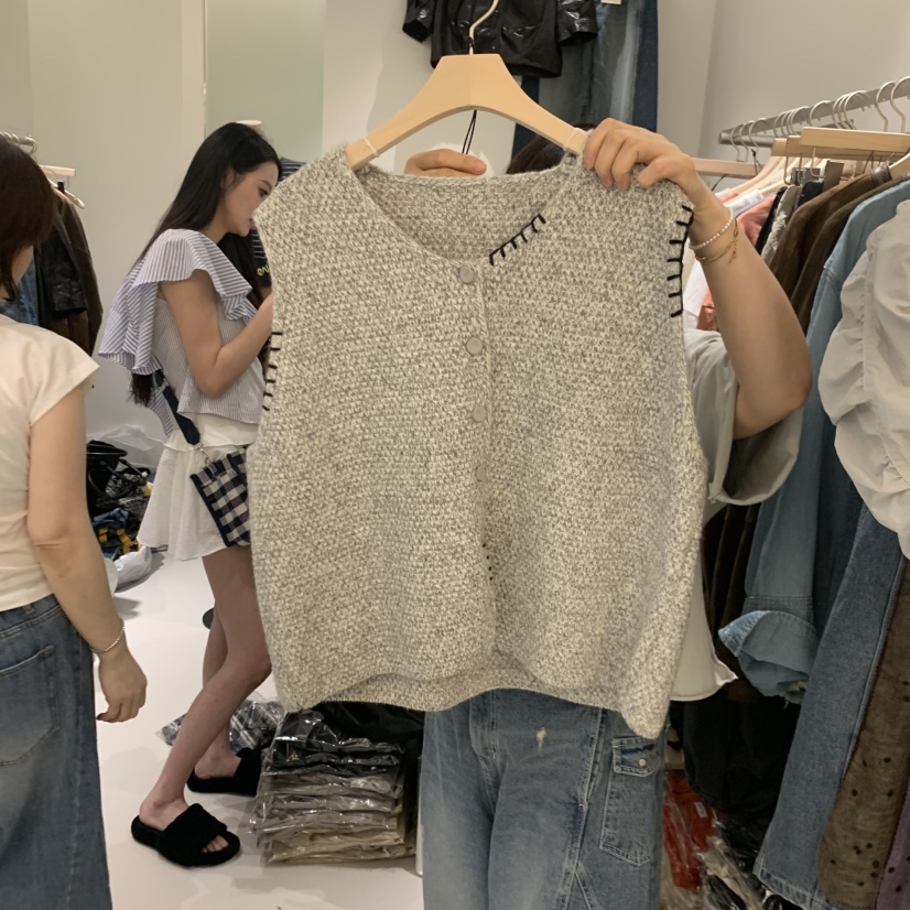 HILL TOE東大門實拍女士新款推薦時尚人氣真品熱賣休閑馬甲HILL TOE馬甲圖色3