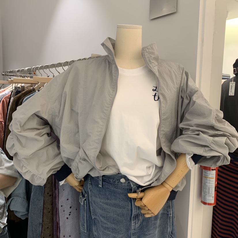 HILL TOE東大門代購女裝新品人氣真品熱賣推薦時尚夾克褶皺HILL TOE夾克圖色2