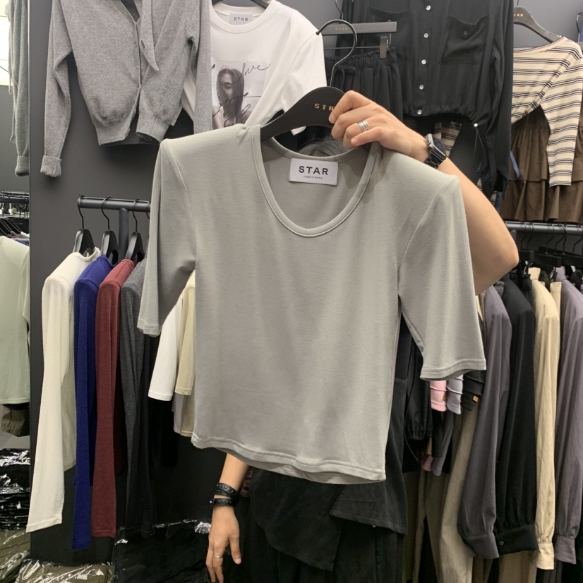 STAR-L韓國代購女裝新品時尚人氣真品熱賣休閑推薦T恤STAR-LT恤圖色3