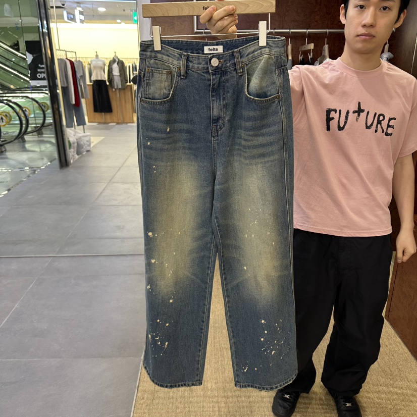 FELTE東大門代購女裝新品人氣休閑真品熱賣時尚推薦牛仔褲felte牛仔褲圖色1