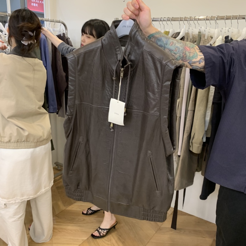 JINSIM東大門實拍女裝新品熱賣人氣休閑真品時尚推薦馬甲JINSIM馬甲圖色1