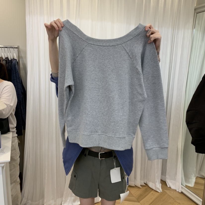 JINSIM東大門代購女裝新品熱賣人氣推薦真品休閑衛衣露肩JINSIM衛衣