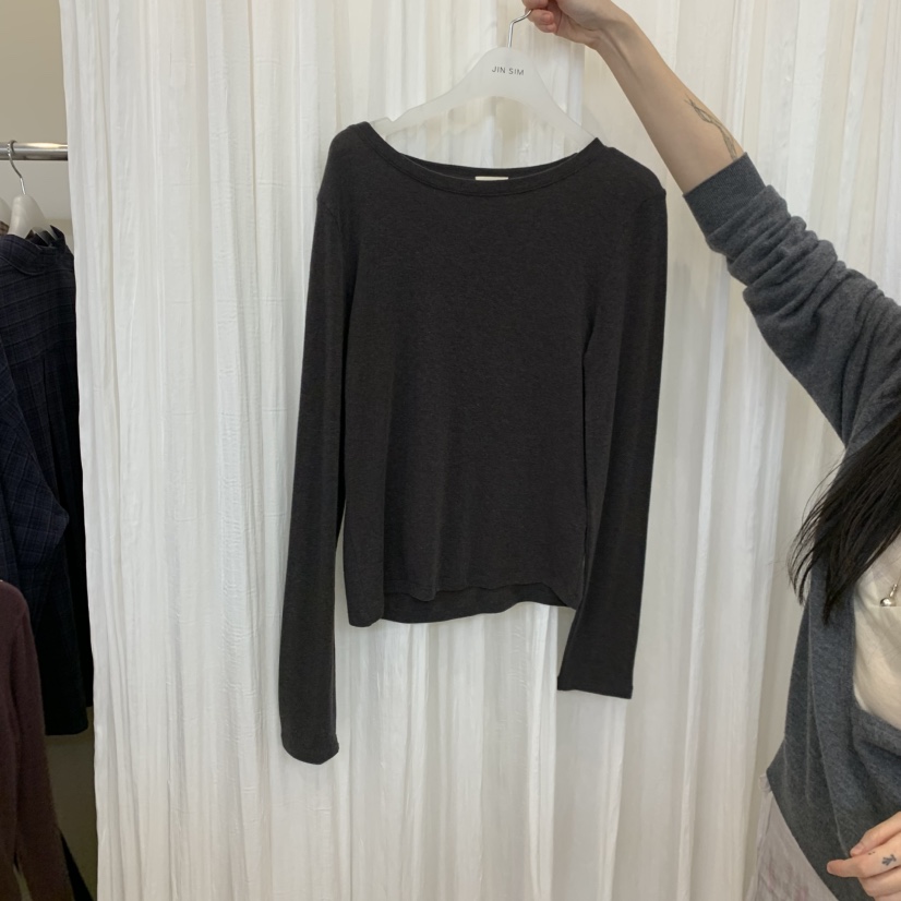 JINSIM韓國代購女裝新款推薦休閑人氣時尚真品熱賣長袖T恤JINSIM長袖T恤圖色4
