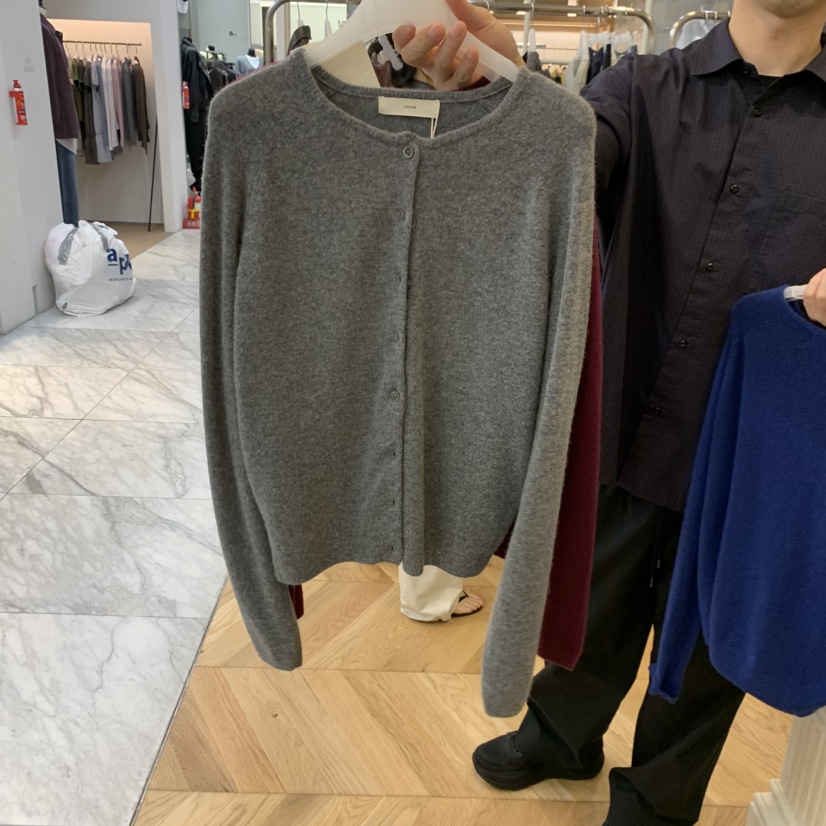 JINSIM韓國代購女士新品熱賣人氣時尚休閑真品針織衫開襟JINSIM針織衫圖色3