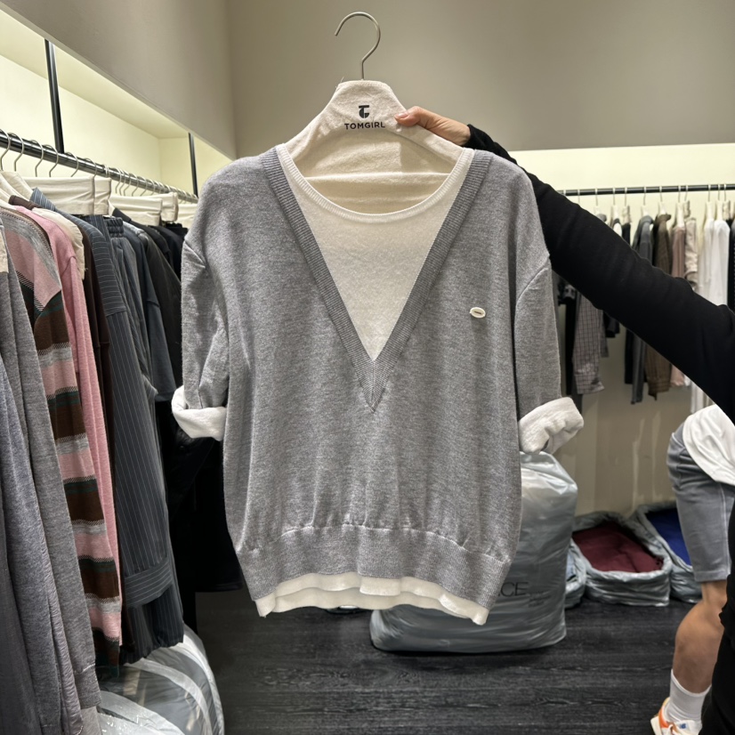 TOMGIRL韓國代購女裝新品時尚熱賣人氣真品休閑推薦針織衫TOMGIRL針織衫圖色1