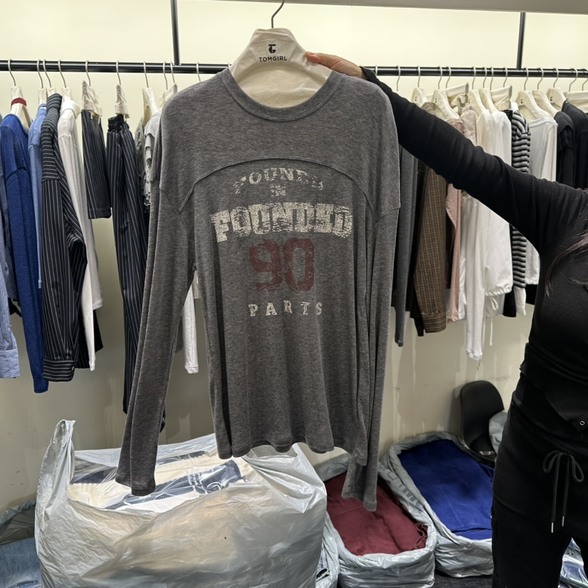 TOMGIRL東大門代購女裝新品熱賣時尚推薦休閑真品長袖T恤TOMGIRL長袖T恤圖色3