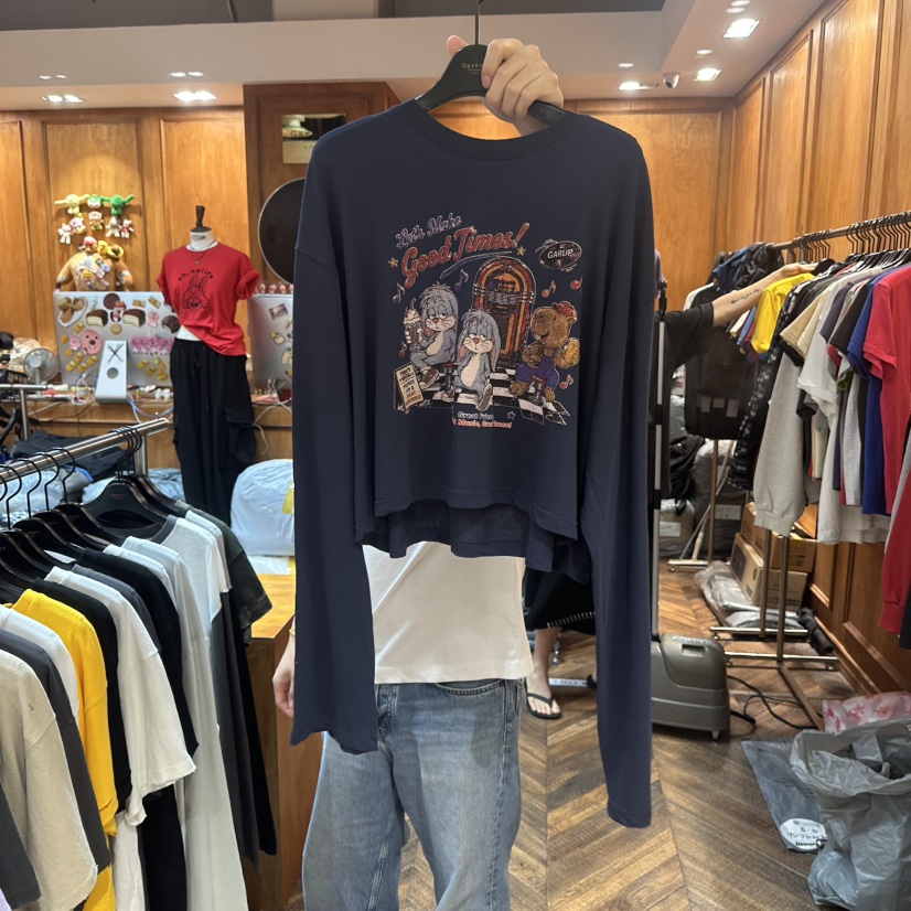 GARMENT-P東大門實拍女裝新款推薦人氣真品休閑熱賣長袖T恤GARMENT長袖T恤圖色3