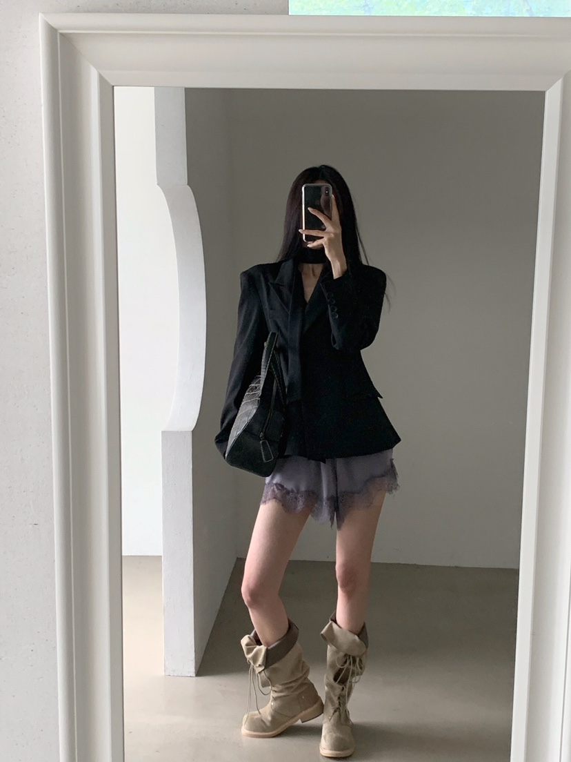VERANDA韓國代購女士新品人氣推薦真品熱賣時尚短褲蕾絲花VERANDA短褲