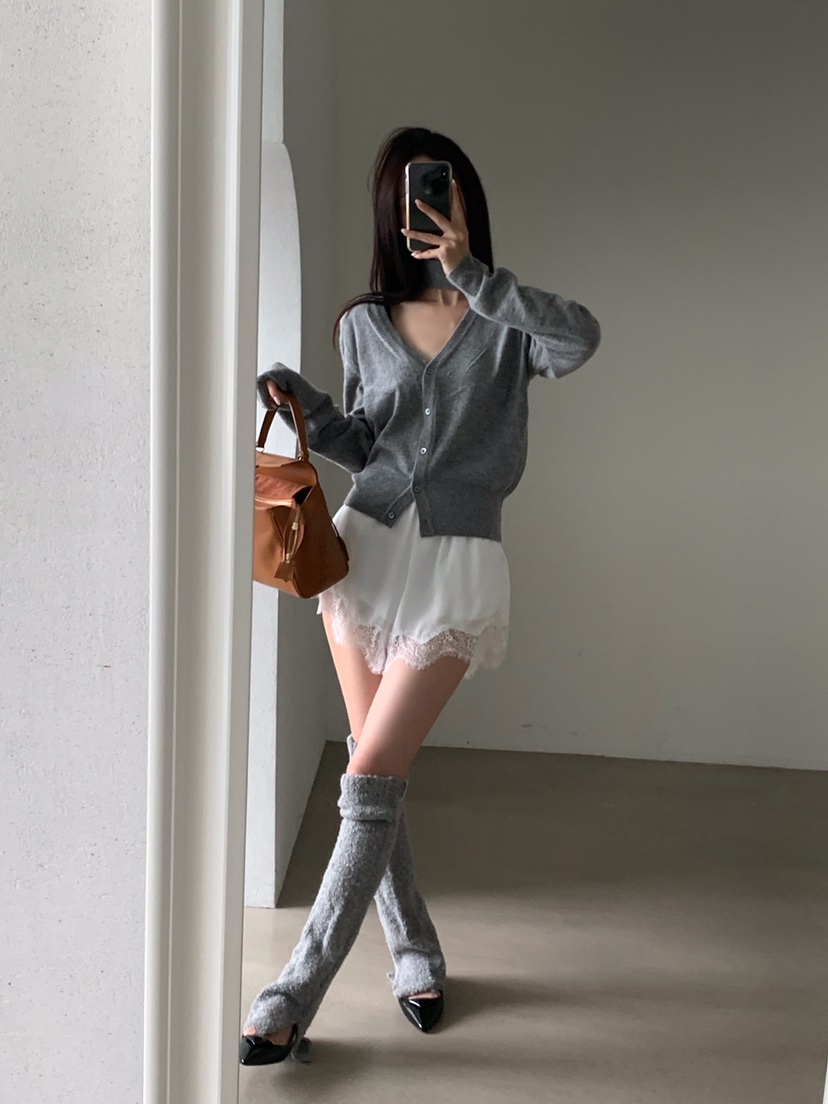 VERANDA韓國代購女士新品人氣推薦真品熱賣時尚短褲蕾絲花VERANDA短褲