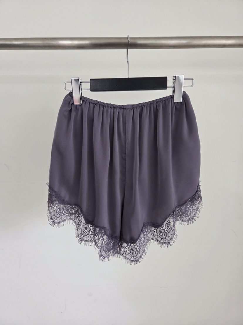 VERANDA韓國代購女士新品人氣推薦真品熱賣時尚短褲蕾絲花VERANDA短褲圖色2