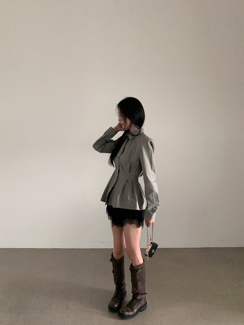 VERANDA東大門實拍女士新款時尚真品熱賣休閑推薦襯衫蕾絲衫VERANDA襯衫/蕾絲衫