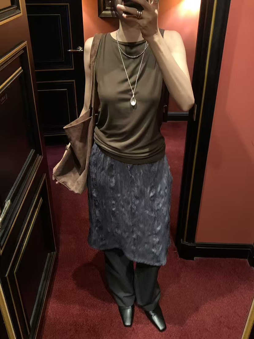 LOFN東大門直郵女士新品熱賣真品人氣休閑時尚半身裙中短裙LOFN半身裙/中短裙