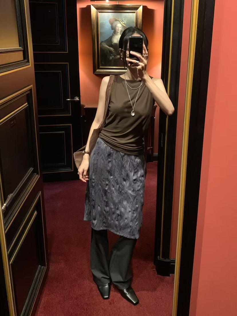 LOFN東大門直郵女士新品熱賣真品人氣休閑時尚半身裙中短裙LOFN半身裙/中短裙