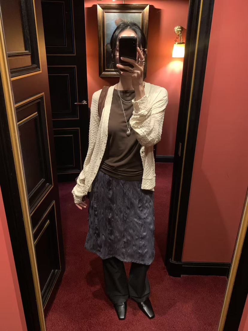 LOFN東大門直郵女士新品熱賣真品人氣休閑時尚半身裙中短裙LOFN半身裙/中短裙