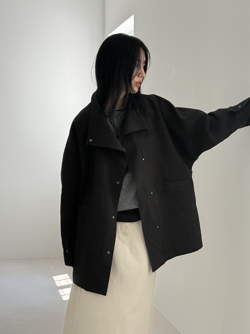 AMY GRACE-A韓國代購女裝新款時尚熱賣夾克不含圍巾高領AMY GRACE夾克圖色2