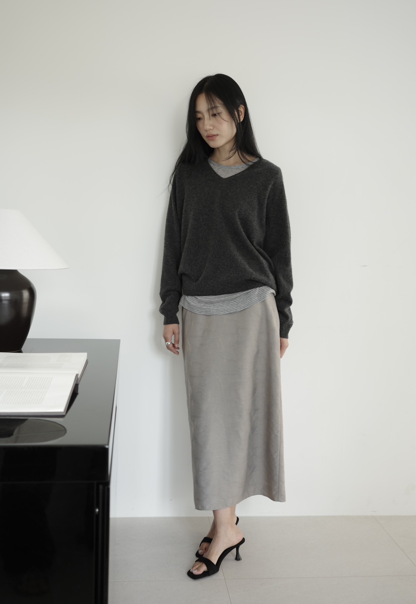 AMY GRACE-A韓國直郵女裝新品推薦熱賣時尚人氣長裙提花AMY GRACE長裙