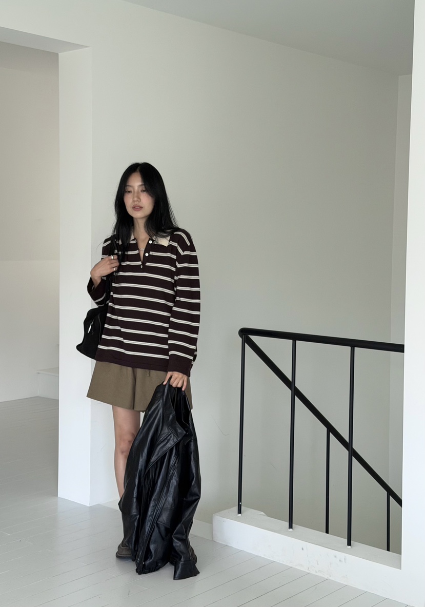 AMY GRACE-A韓國代購女士新款人氣時尚推薦熱賣休閑針織衫AMY GRACE針織衫