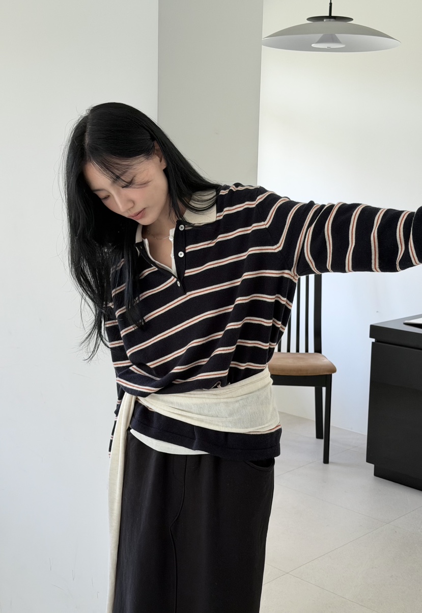 AMY GRACE-A韓國代購女士新款人氣時尚推薦熱賣休閑針織衫AMY GRACE針織衫