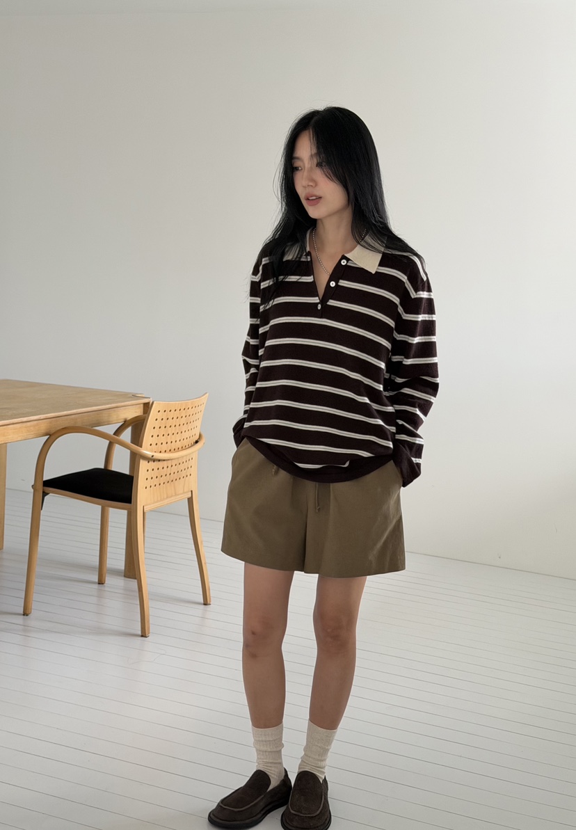 AMY GRACE-A韓國代購女士新款人氣時尚推薦熱賣休閑針織衫AMY GRACE針織衫圖色1