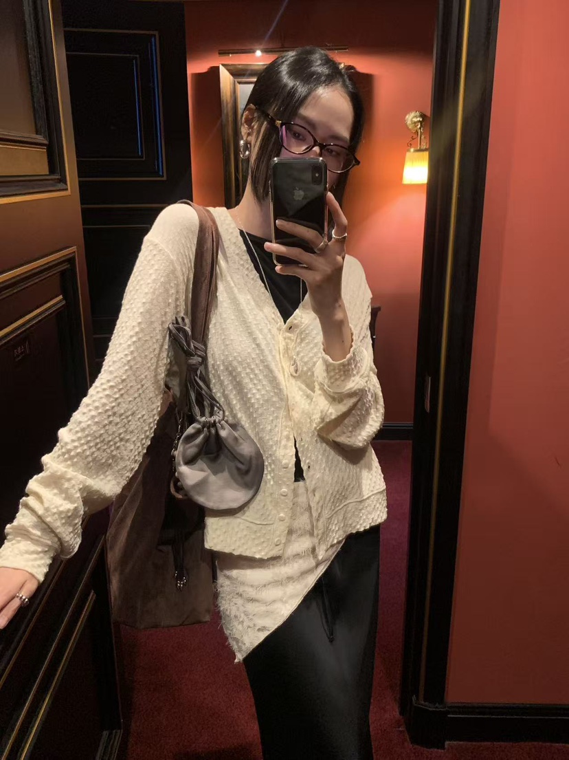 LOFN東大門實拍女裝新款時尚真品人氣推薦休閑熱賣開衫LOFN開衫