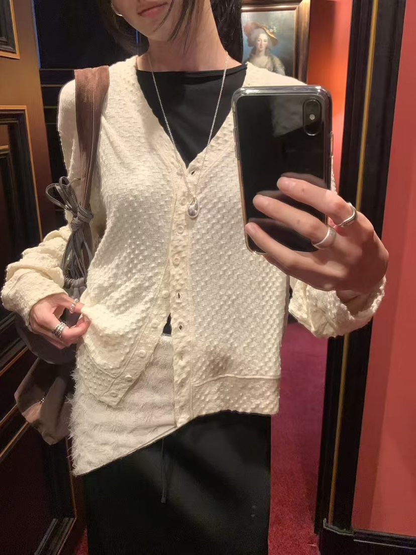 LOFN東大門實拍女裝新款時尚真品人氣推薦休閑熱賣開衫LOFN開衫