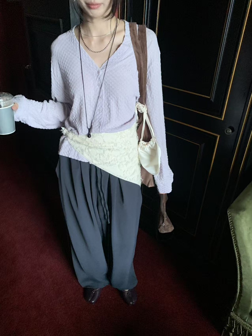 LOFN東大門實拍女裝新款時尚真品人氣推薦休閑熱賣開衫LOFN開衫