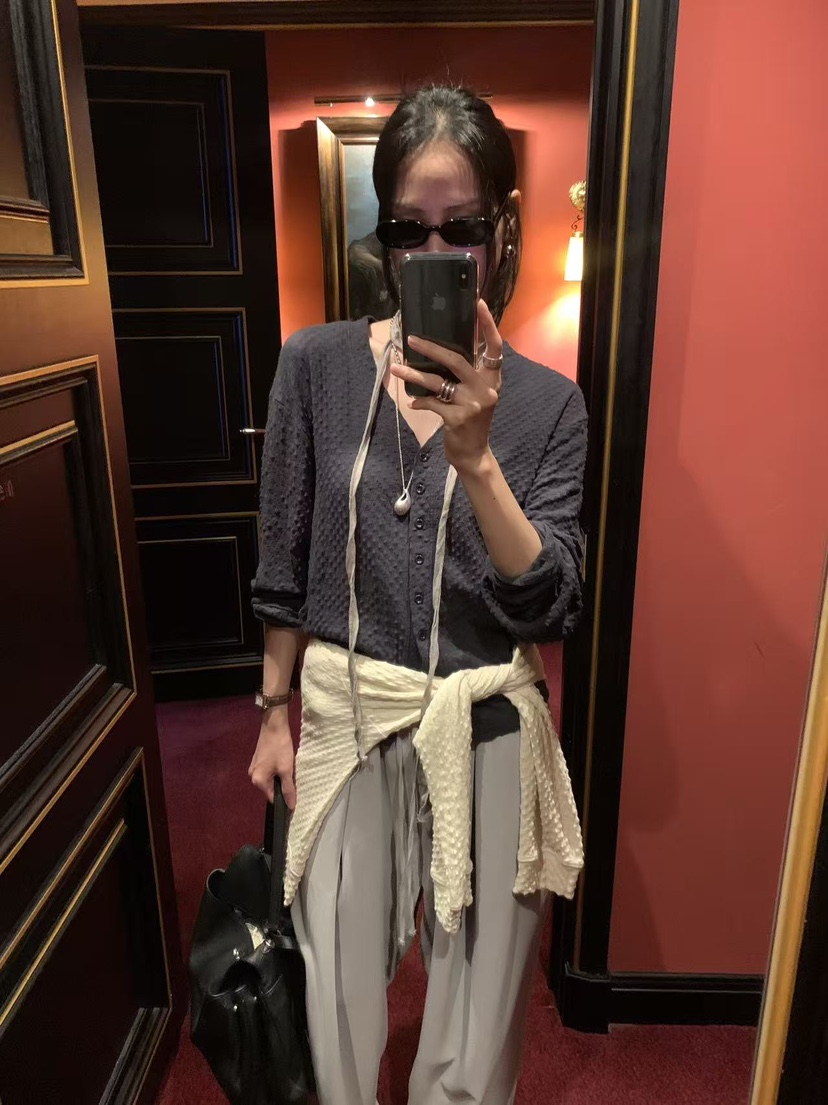 LOFN東大門實拍女裝新款時尚真品人氣推薦休閑熱賣開衫LOFN開衫