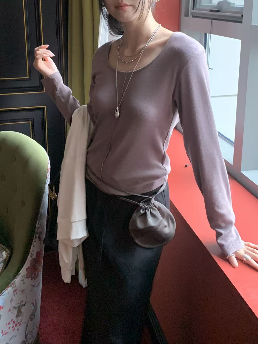 LOFN東大門直郵女裝新品休閑推薦時尚真品熱賣人氣長袖T恤LOFN長袖T恤