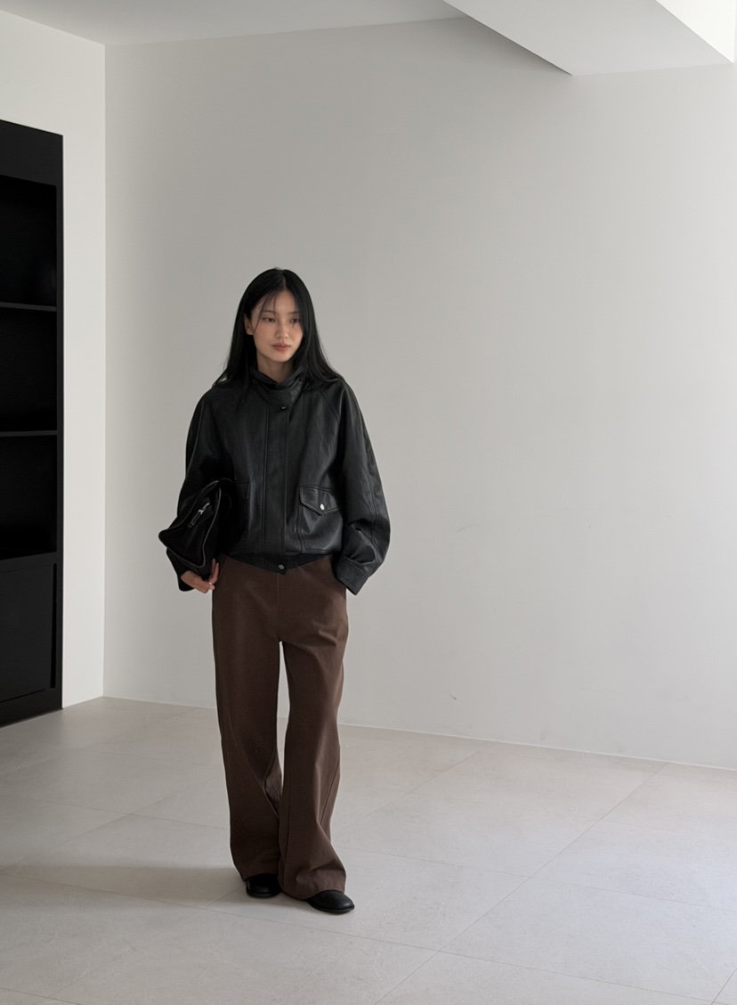 AMY GRACE-A東大門實拍女裝新品推薦時尚人氣真品休閑皮衣AMY GRACE皮衣
