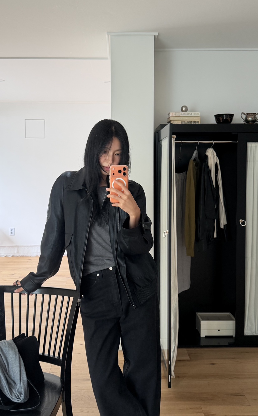 AMY GRACE-A東大門實拍女裝新品推薦時尚人氣真品休閑皮衣AMY GRACE皮衣