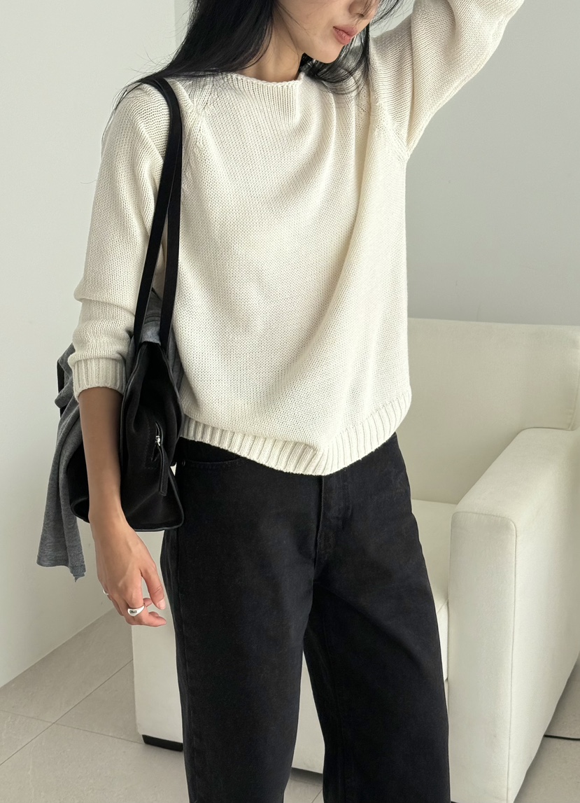 AMY GRACE-A東大門直郵女裝新品人氣推薦熱賣針織衫船領AMY GRACE針織衫
