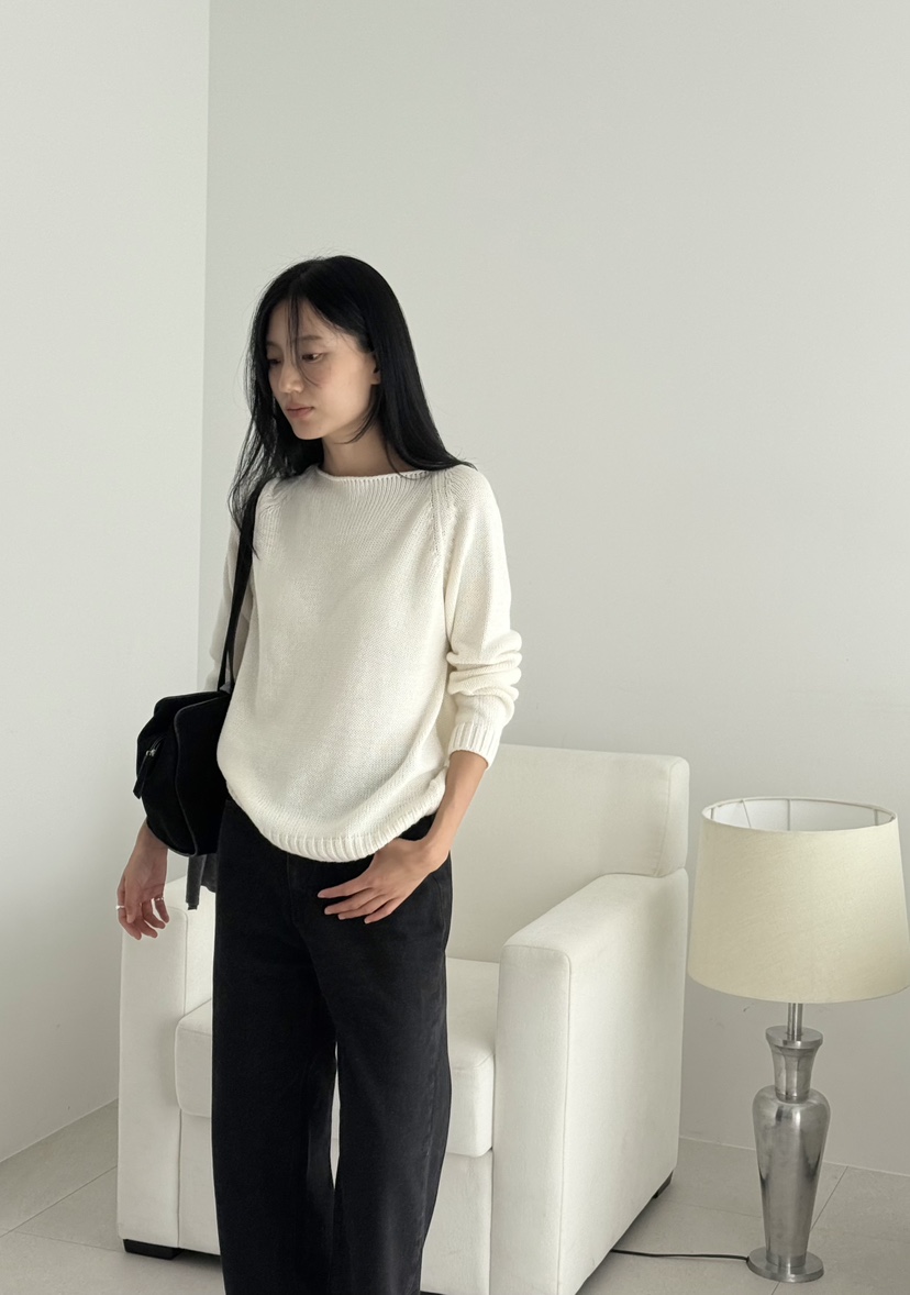 AMY GRACE-A東大門直郵女裝新品人氣推薦熱賣針織衫船領AMY GRACE針織衫