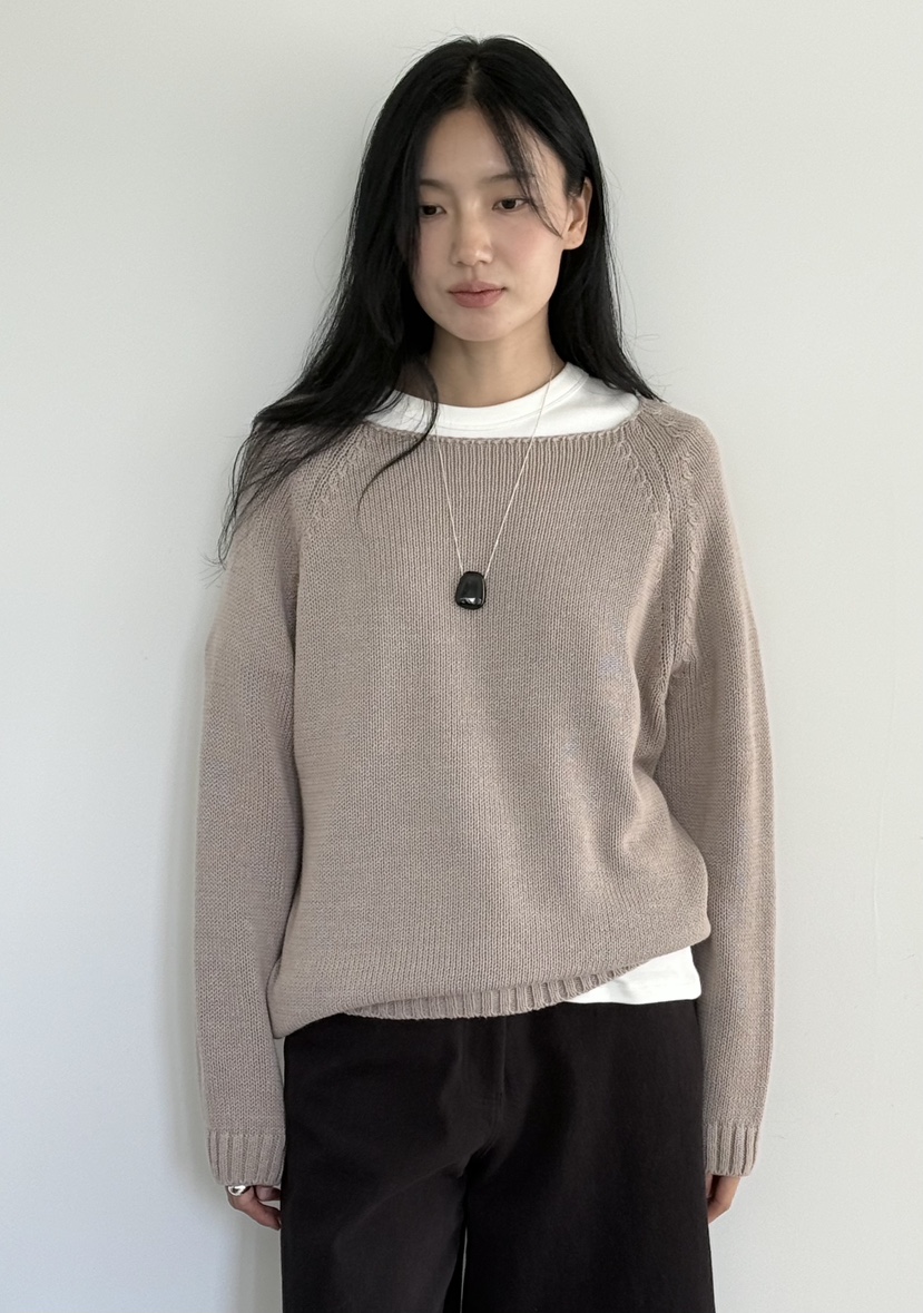 AMY GRACE-A東大門直郵女裝新品人氣推薦熱賣針織衫船領AMY GRACE針織衫