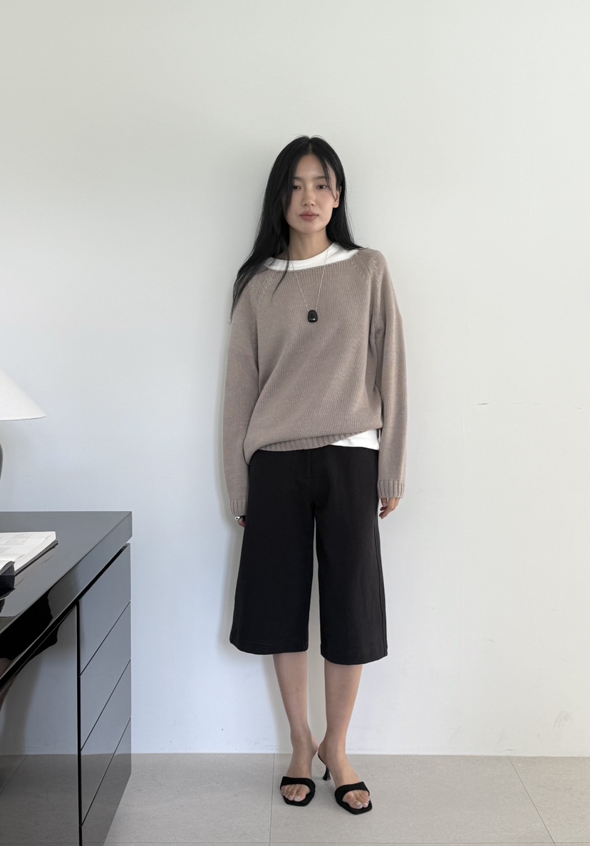AMY GRACE-A東大門直郵女裝新品人氣推薦熱賣針織衫船領AMY GRACE針織衫