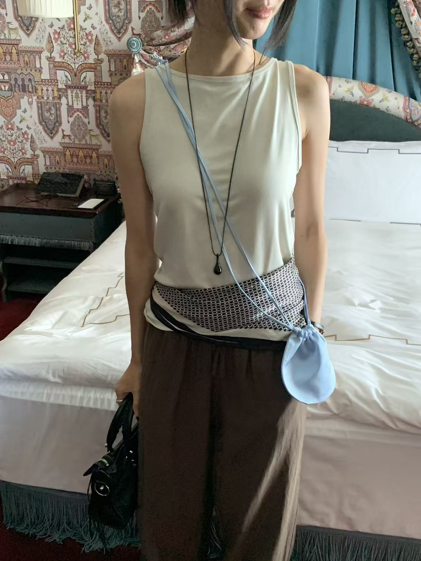 LOFN東大門實拍女士新品時尚真品休閑人氣推薦熱賣吊帶背心LOFN吊帶/背心