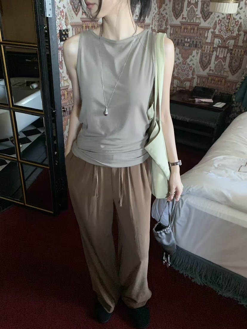 LOFN東大門實拍女士新品時尚真品休閑人氣推薦熱賣吊帶背心LOFN吊帶/背心