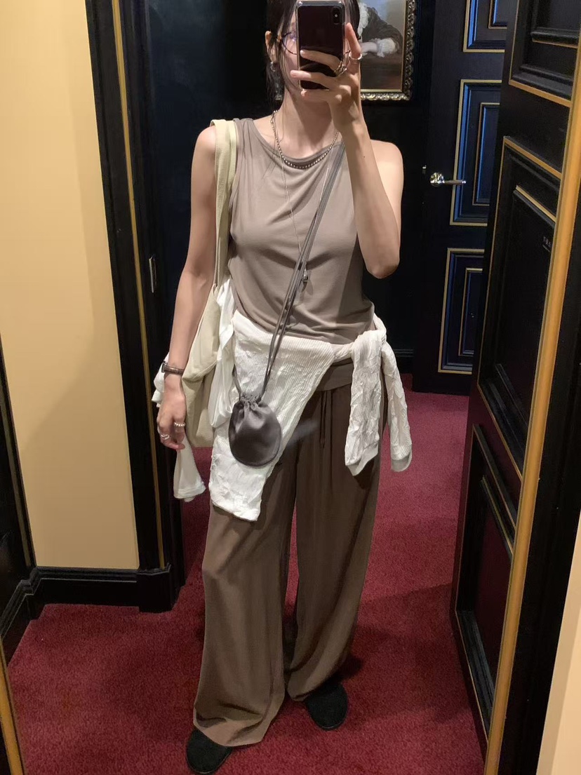 LOFN東大門實拍女士新品時尚真品休閑人氣推薦熱賣吊帶背心LOFN吊帶/背心