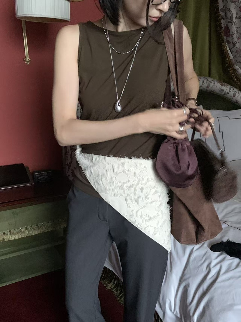 LOFN東大門實拍女士新品時尚真品休閑人氣推薦熱賣吊帶背心LOFN吊帶/背心