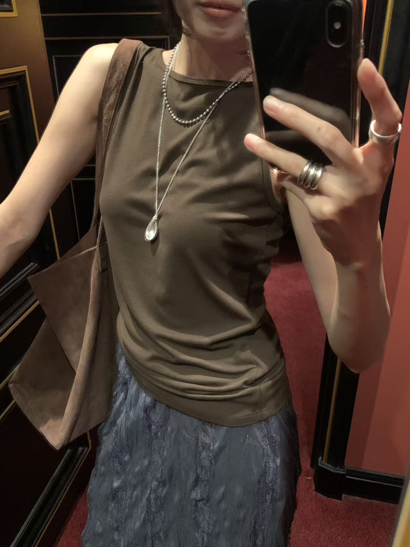 LOFN東大門實拍女士新品時尚真品休閑人氣推薦熱賣吊帶背心LOFN吊帶/背心