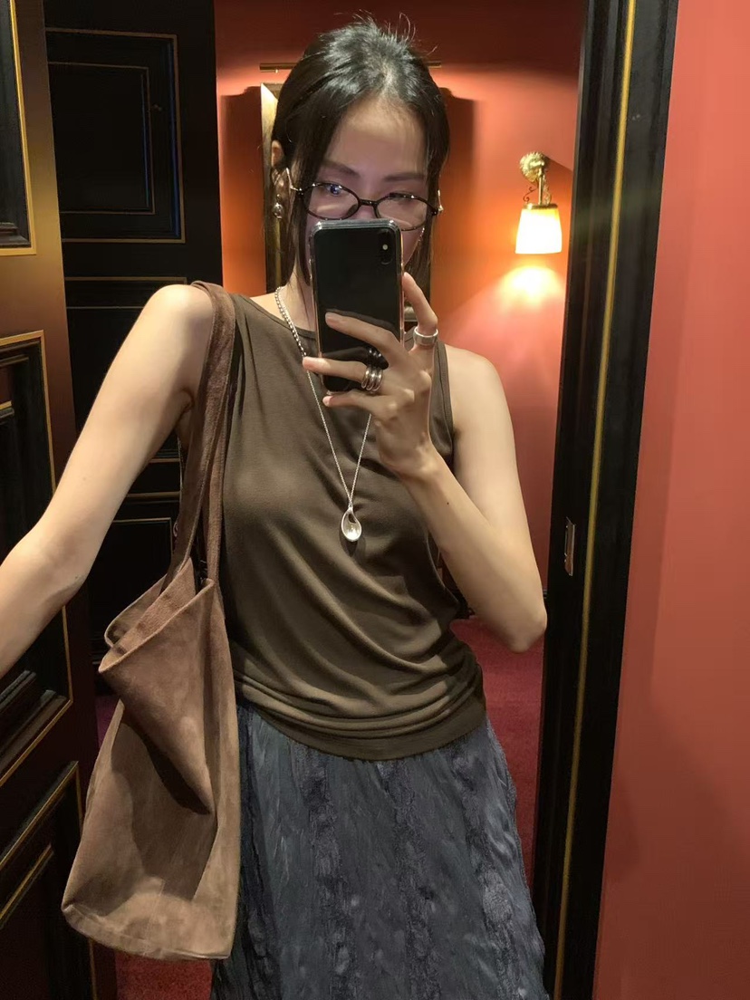 LOFN東大門實拍女士新品時尚真品休閑人氣推薦熱賣吊帶背心LOFN吊帶/背心