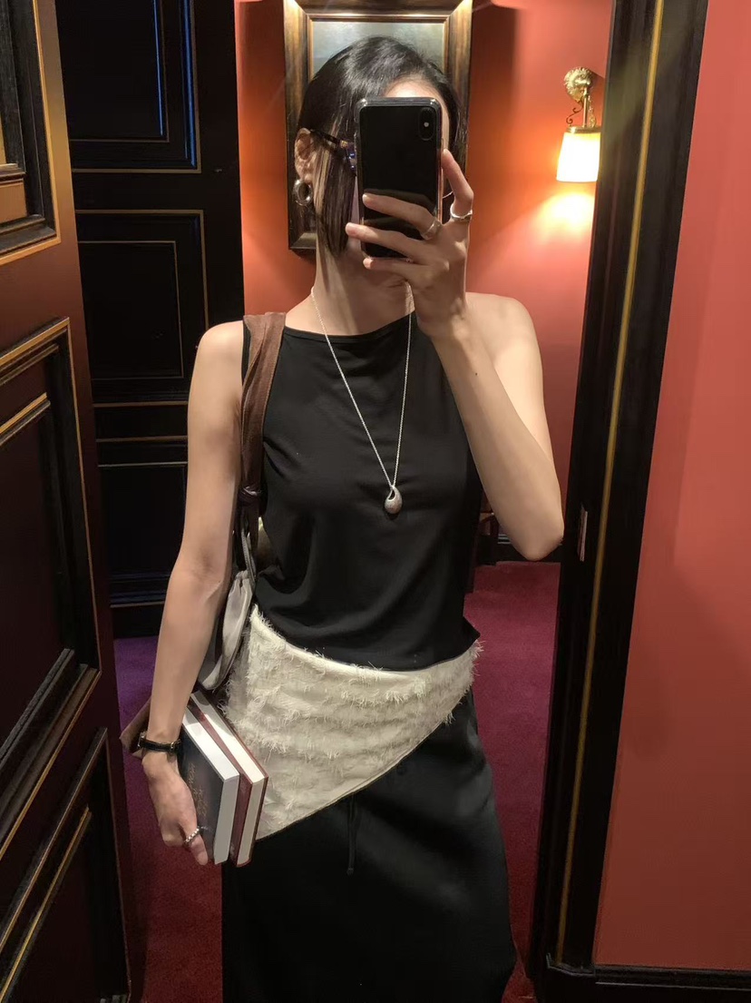 LOFN東大門實拍女士新品時尚真品休閑人氣推薦熱賣吊帶背心LOFN吊帶/背心
