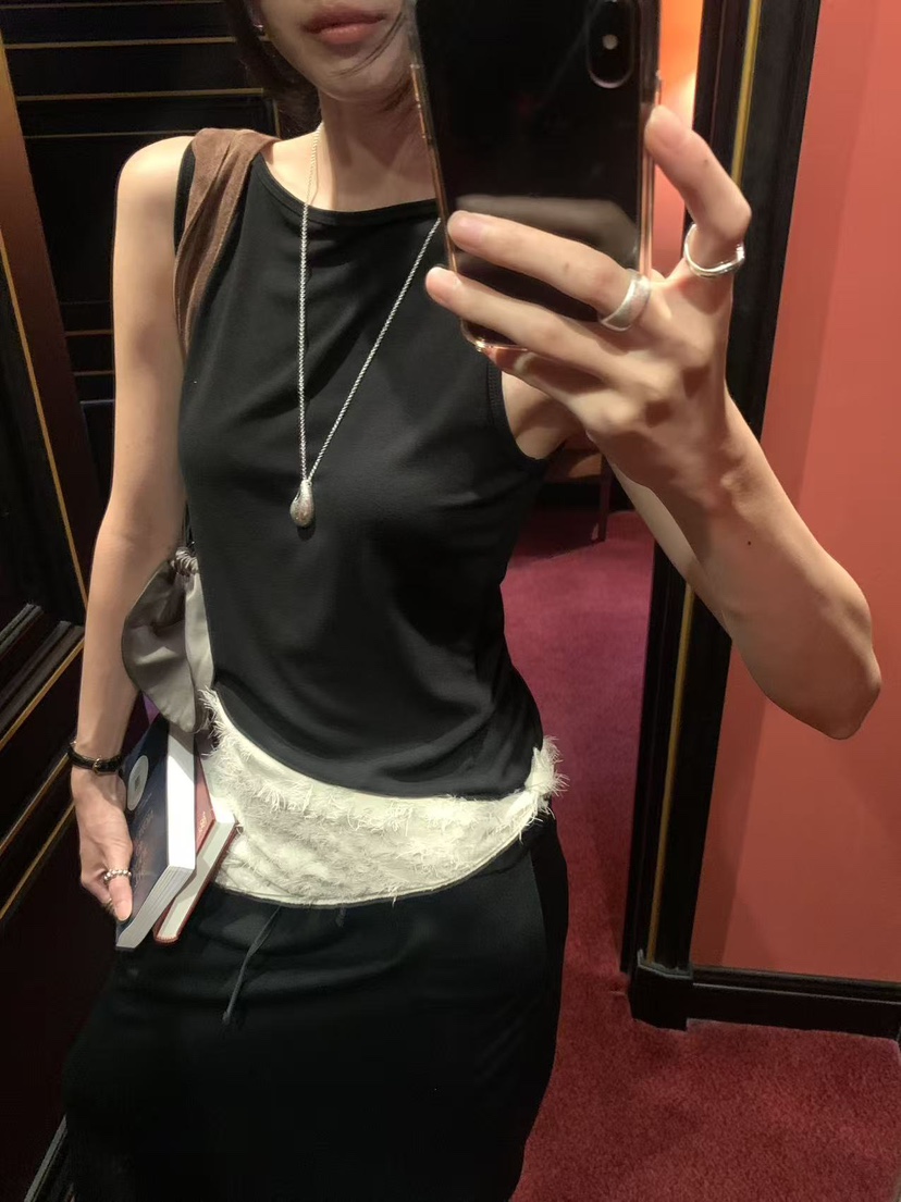 LOFN東大門實拍女士新品時尚真品休閑人氣推薦熱賣吊帶背心LOFN吊帶/背心