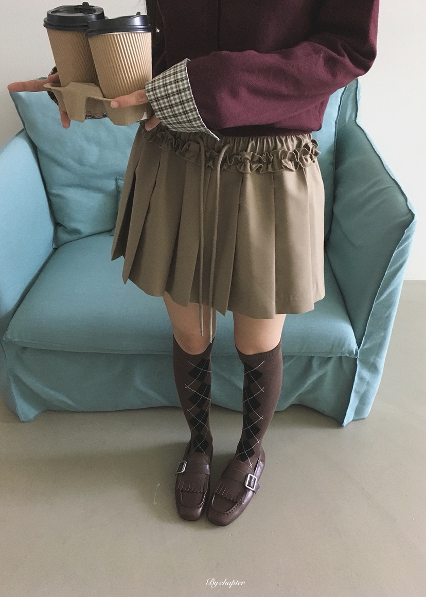 BY CHAPTER韓國直郵女士新品推薦時尚休閑真品人氣裙褲褶裙BY Chapter裙褲圖色1