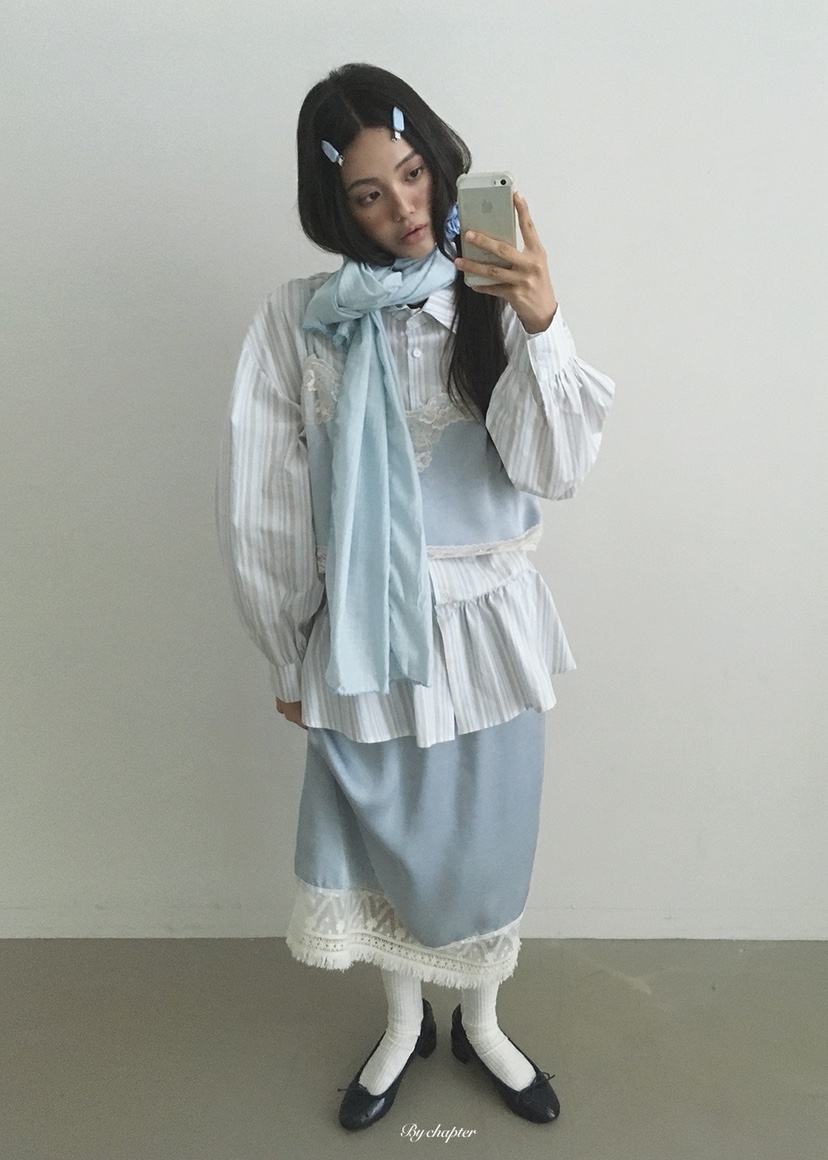 BY CHAPTER東大門代購女士新款熱賣真品人氣休閑襯衫蕾絲衫BY Chapter襯衫/蕾絲衫
