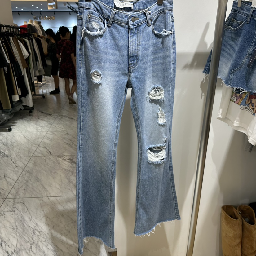 TOPDRESSING韓國代購女裝新款休閑時尚人氣推薦真品牛仔褲TOPDRESSING牛仔褲圖色1