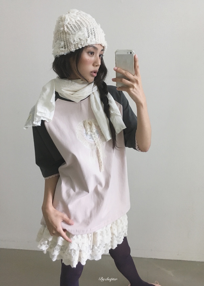 BY CHAPTER東大門直郵女裝新品時尚真品休閑T恤不含圍巾BY ChapterT恤