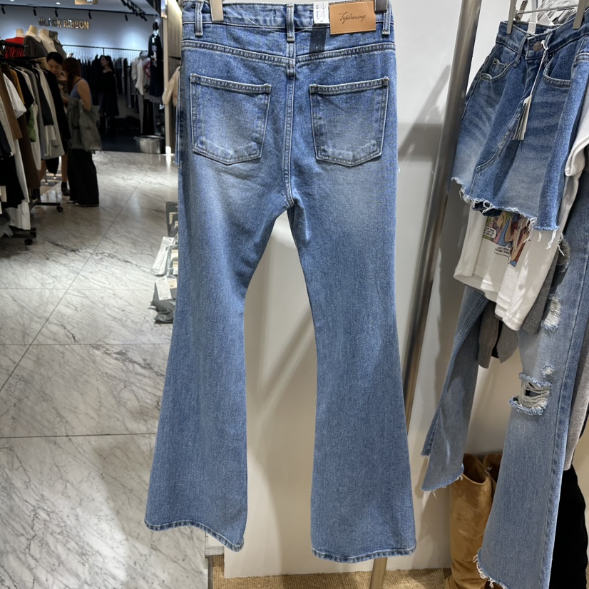 TOPDRESSING東大門代購女士新款熱賣人氣時尚推薦休閑牛仔褲TOPDRESSING牛仔褲